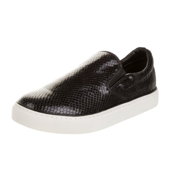 Comme des Garçon Embossed Sneakers Slip-On Shoes, Black/White Size 11 New in Box - Picture 3 of 14